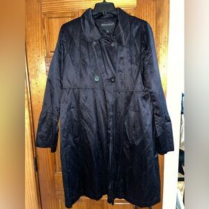 Bernardo Women's Elegant Black Trench Coat